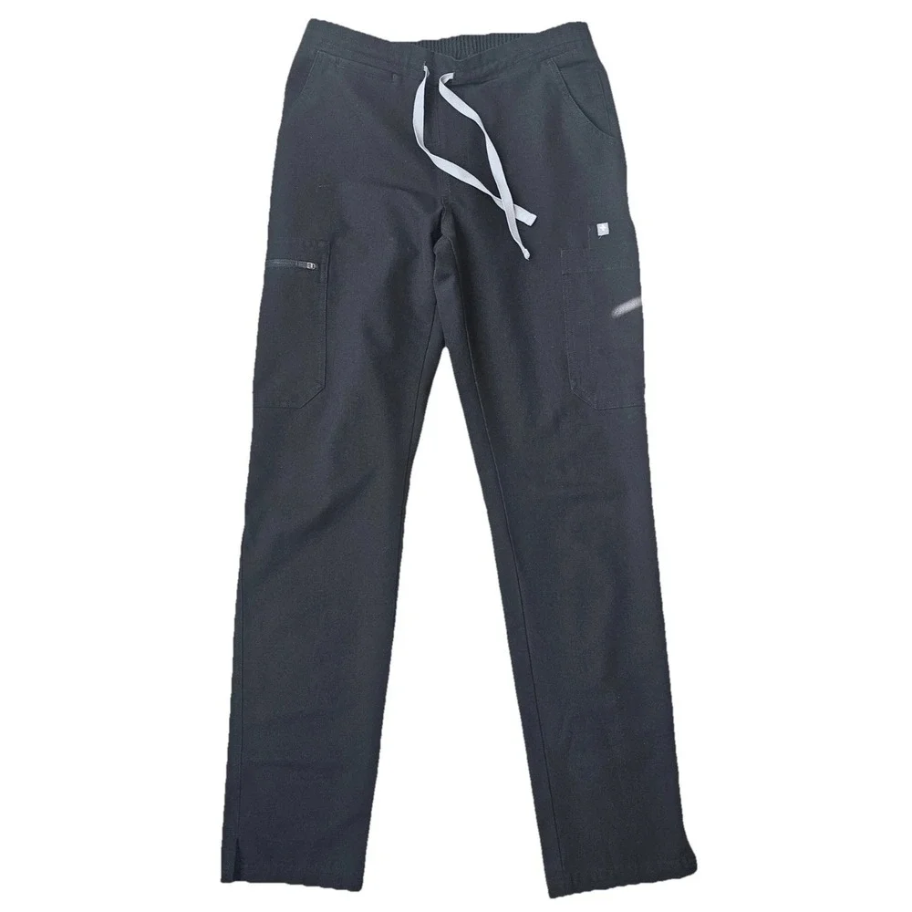 FIGS‎ Cargo Scrub Pants Utility Zip Pockets Drawstring Elastic Waist Women's XS
